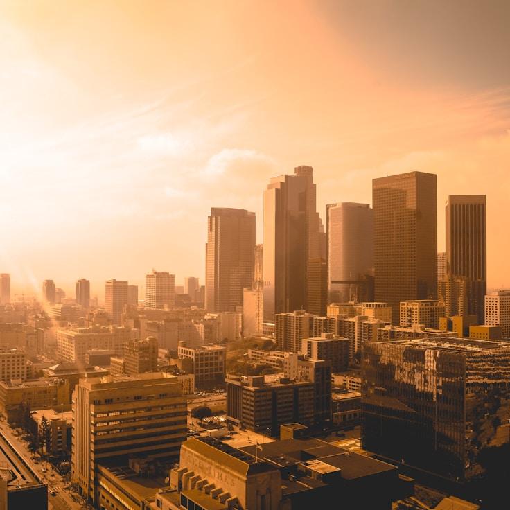Sunset outdoors in Germany