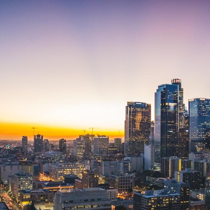City skyline in Düsseldorf, Germany